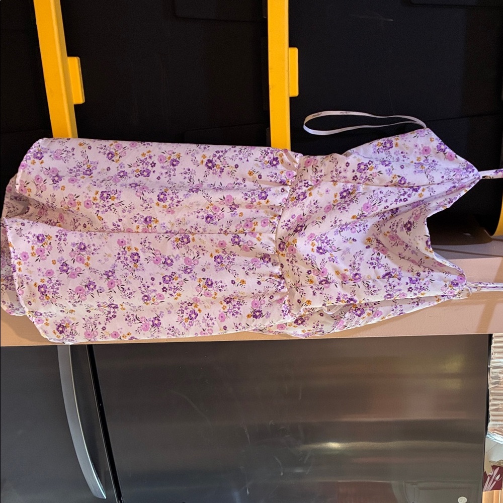 Papaya Floral Camisole Jumpsuit - Purple and Yellow